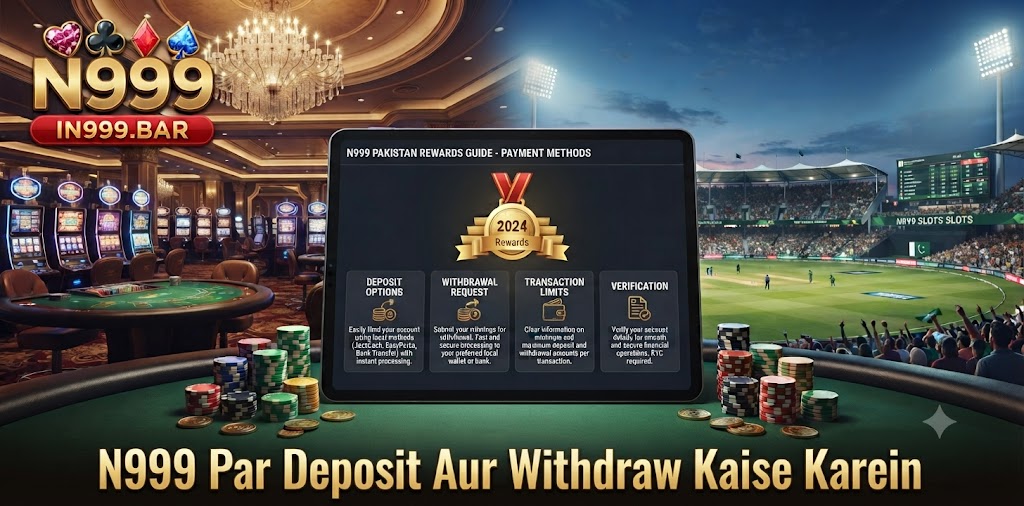 N999 Par Deposit Aur Withdraw Kaise Karein